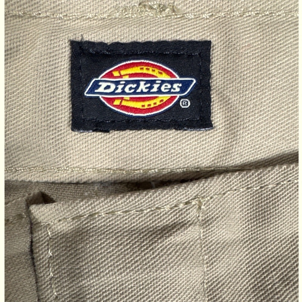 DICKIES Boys Khaki Flat‎ Front Straight Leg Pants Adjustable Waist Size 18H NWT - Picture 14 of 14